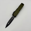 Grenade Blem Microtech UTX-85 Gen IV w/ OD Green Handle & Black D/E M390MK 12324-1OD