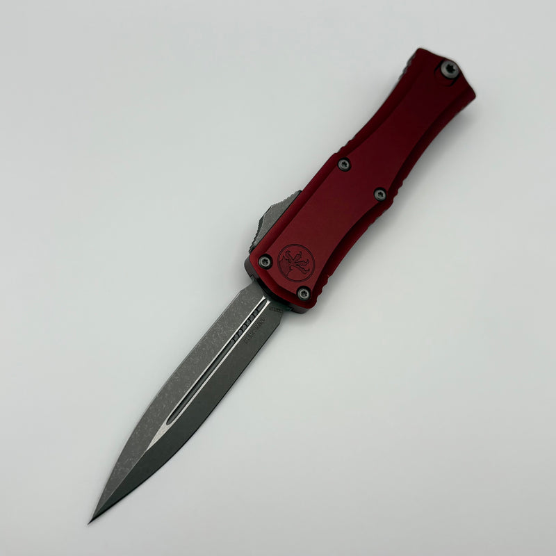 Grenade Blem Microtech Knives Mini Hera Apocalyptic Double Edge M390MK w/ Merlot Handle 1702M-10APMR