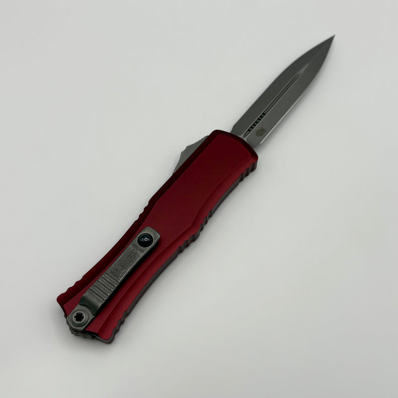 Grenade Blem Microtech Knives Mini Hera Apocalyptic Double Edge M390MK w/ Merlot Handle 1702M-10APMR