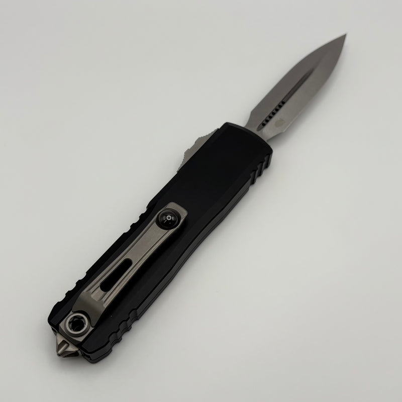 Grenade Blem Microtech UTX-85 Gen IV w/ Black Handle & Stonewash D/E M390MK 12324-10