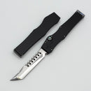 Marfione Custom Halo III Mini Hellhound Mirror Polish Tanto w/ Black Aluminum Handle & Abalone Inlays