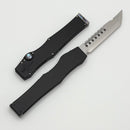 Marfione Custom Halo III Mini Hellhound Mirror Polish Tanto w/ Black Aluminum Handle & Abalone Inlays