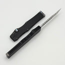 Marfione Custom Halo III Mini Hellhound Mirror Polish Tanto w/ Black Aluminum Handle & Abalone Inlays