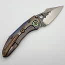 Borka Custom Stitch w/ Cosmic Blood Wash Handles & Rocked M390 Blade