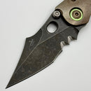Borka Custom Stitch Serpent w/ Blood Wash Handles & Chisel Serrated M390 Blade