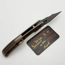 Borka Custom Stitch Serpent w/ Blood Wash Handles & Chisel Serrated M390 Blade