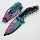 Heretic Knives Medusa M/A Miami Vice Cel Shade w/ Tanto MagnaCut H009-CS-MV
