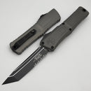 Microtech Knives Combat Troodon Gen III Black Partial Serrated Tanto w/ Natural Clear Handle 1144-2NC