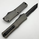 Microtech Knives Combat Troodon Gen III Black Partial Serrated Tanto w/ Natural Clear Handle 1144-2NC