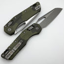 Microtech Knives MSI RAM LOK Olive Camo Polymer & M390MK Apocalyptic 210T-10APPMOC