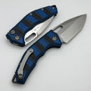 Heretic Knives Medusa Blue/Black G-10 Handles w/ Stonewash Tanto MagnaCut H011-2A-G10/BLU