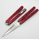 Pro-Tech Squid Industries FlyFather Red Aluminum Handles w/ 154CM