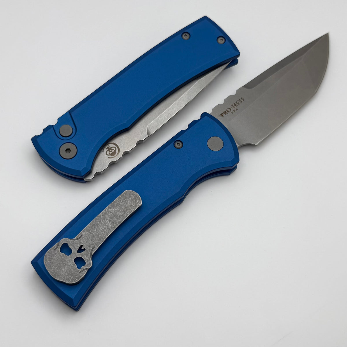 Chaves Pro-Tech Redencion 229 Auto w/ Blue Handle & Tanto S35VN