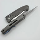 Pro-Tech Brend Classic Custom Auto 17-4 Steel Handle w/ Black Lip Pearl Button & Mike Irie Ground Satin 154CM