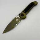 Pre-Owned Microtech Knives LUDT Gen III Bazooka Camo Serrated Drop Point 1135-2BOCS-Z4