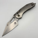 Pre-Owned Microtech Marfione Select Manual Stitch RAM LOK Titanium Handles & Stonewash M390MK w/ Double Vapor Blast & Flamed Accents 169RL-10MS4