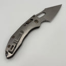 Pre-Owned Microtech Marfione Select Manual Stitch RAM LOK Titanium Handles & Stonewash M390MK w/ Double Vapor Blast & Flamed Accents 169RL-10MS4