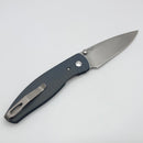 TRM Atom Cerakote Blue Titanium 3D Lizard Skin Handles & 20CV
