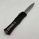 Pre-Owned Microtech Knives Mini Hera Full Serrated Stonewash Bayonet M390MK w/ Black Handle 1701M-12