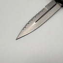 Pre-Owned Microtech Knives Mini Hera Full Serrated Stonewash Bayonet M390MK w/ Black Handle 1701M-12