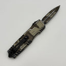 Pre-Owned Microtech Luminary D/E Desert Camo Comic Strip Signature Series 1270-1DRCCOMICS