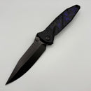 Pre-Owned Microtech Socom Elite M/A DLC Spike Grind w/ Purple Haze Cross Cut Fat Carbon Inlays Signature Series NCB Exclusive 160-1DLCTCFPUISS