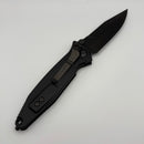 Pre-Owned Microtech Socom Elite M/A DLC Spike Grind w/ Purple Haze Cross Cut Fat Carbon Inlays Signature Series NCB Exclusive 160-1DLCTCFPUISS