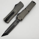 Microtech Knives Combat Troodon Gen III Black Full Serrated Tanto w/ Natural Clear Handle 1144-3NC
