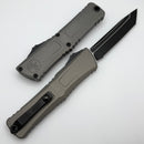 Microtech Knives Combat Troodon Gen III Black Full Serrated Tanto w/ Natural Clear Handle 1144-3NC