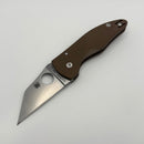 Pre-Owned Spyderco MicroJimbo Brown G-10 & CPM-15V Sprint Run C264GPBN15V