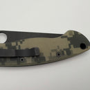 Pre-Owned Spyderco Knives Military Camo G-10 & Black CPM-S30V C36GPCMOBK