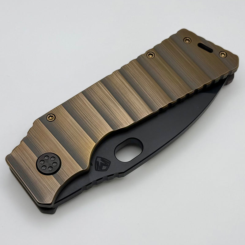 Medford TFF-1 Fat Daddy Bead Blast/Bronze Armadillo Handles w/ DLC MagnaCut