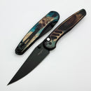 Pro-Tech Avalon Peace Neighbor Shipwreck Aluminum Handle w/ Black Lip Pearl Button & DLC MagnaCut