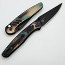 Pro-Tech Avalon Peace Neighbor Shipwreck Aluminum Handle w/ Black Lip Pearl Button & DLC MagnaCut