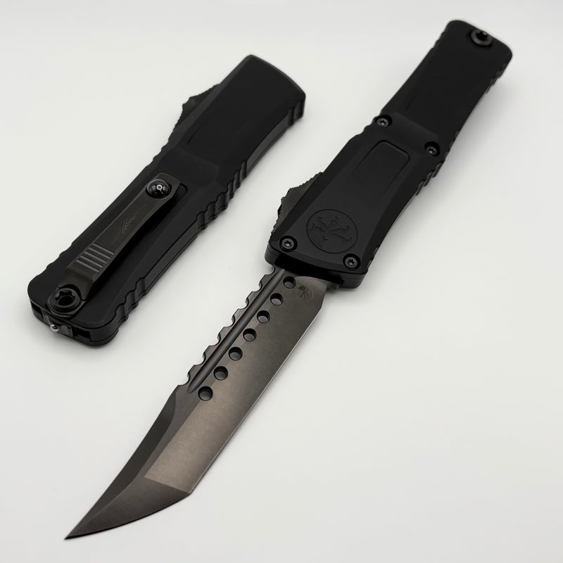 Microtech Knives Combat Troodon Gen III DLC Shadow Hellhound w/ Black Handle Signature Series 1219-1DLCTSH