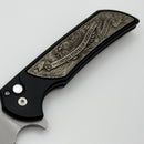 Pro-Tech Mordax Black Handles w/ Casted White Brass USA 250 Years 1776-2026 & Stonewash MagnaCut