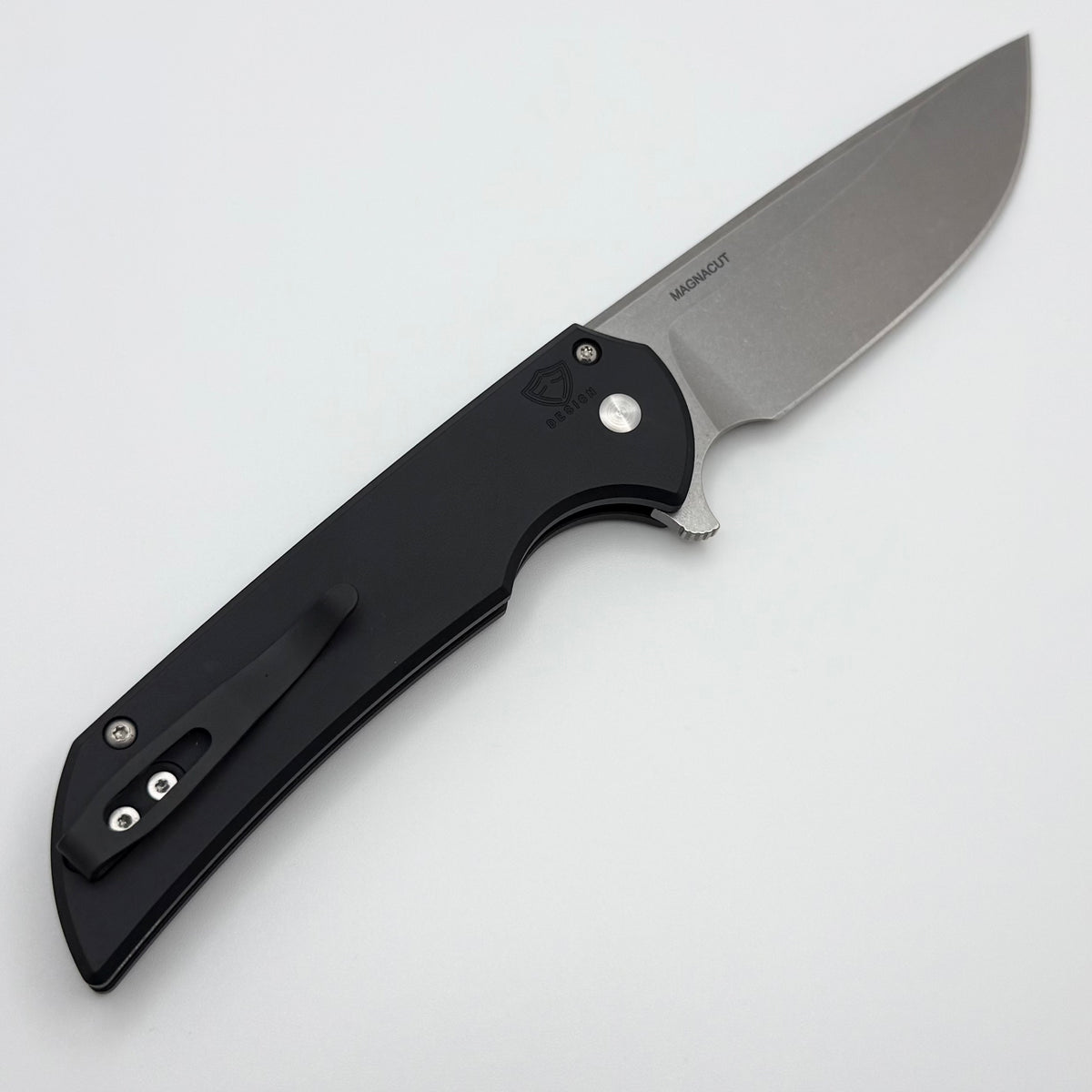 Pro-Tech Mordax Black Handles w/ Casted White Brass USA 250 Years 1776
