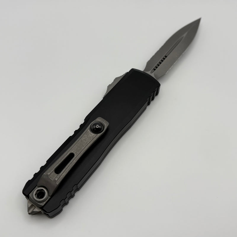 Microtech UTX-85 Gen IV w/ Black Handle & Part Serrated Apocalyptic D/E M390MK 12324-11AP