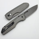 Pro-Tech Vero Designs Synapse 2 Auto Custom Steel Handle w/ White Pearl Button & Acid Wash MagnaMax