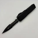 Factory Blem Microtech UTX-85 Gen IV Black Tactical Partial Serrated D/E M390MK 12324-2T