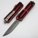 Microtech Scarab 2 Gen 3 Red Handles w/ D/E-S Apocalyptic M390MK 1180-10APRD