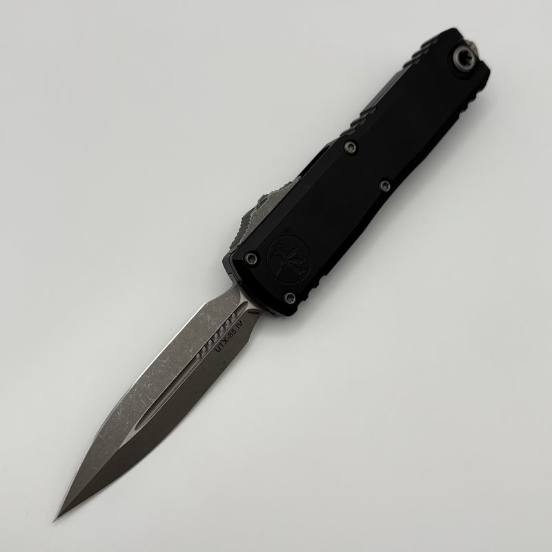Factory Blem Microtech UTX-85 Gen IV w/ Black Handle & Apocalyptic D/E M390MK 12324-10AP