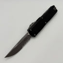 Factory Blem Microtech UTX-85 Gen IV w/ Black Handle & Apocalyptic S/E Partial Serrated M390MK 12314-11 AP