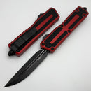 Microtech Scarab 2 Gen 3 Black D/E-S w/ Red Handle 1180-1RD