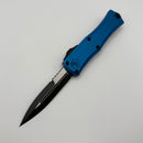 Pre-Owned Microtech Knives Mini Hera Blue Standard w/ Bayonet M390MK 1701M-1BL
