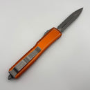 Pre-Owned Microtech Ultratech Double Edge Double Full Serrated Apocalyptic & Distressed Orange 122-D12DOR