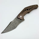 Pre-Owned Tashi Bharucha Custom Son of Sam SOS w/ Titanium Handle & Rietveld Dragon Skin Damascus