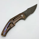 Pre-Owned Tashi Bharucha Custom Son of Sam SOS w/ Titanium Handle & Rietveld Dragon Skin Damascus