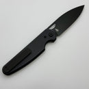 Chaves Knives Brad Blount The Phase 229 Black Knurled Aluminum Handles w/ Black Ti Hardware & Black PVD 154CM - Blue Label