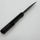 Chaves Knives Brad Blount The Phase 229 Black Knurled Aluminum Handles w/ Black Ti Hardware & Black PVD 154CM - Blue Label